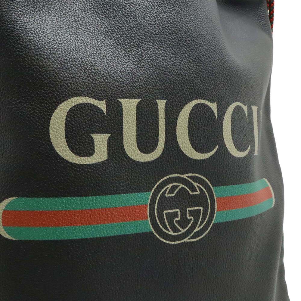 GUCCI Black Leather Backpack - Picture 9 of 9